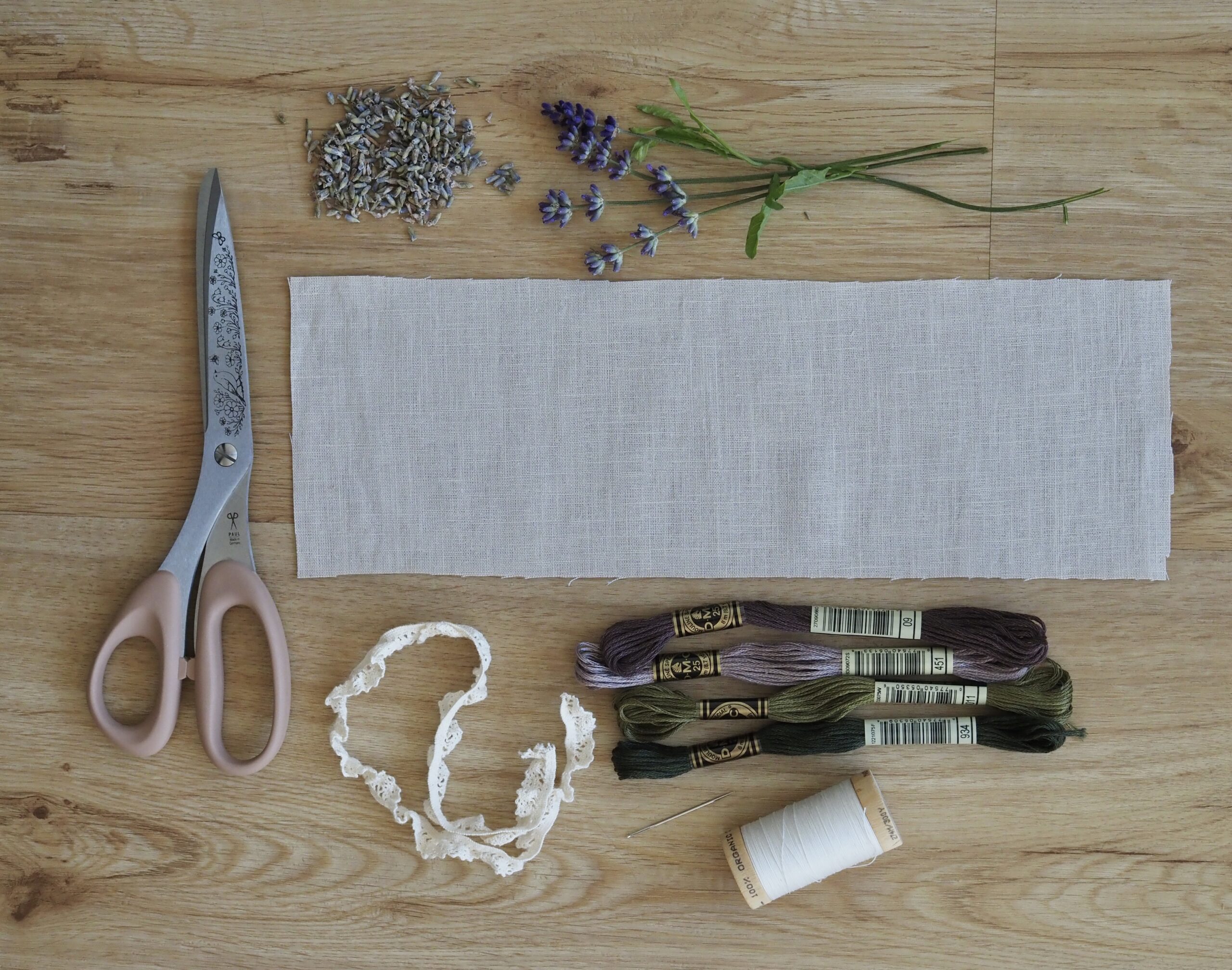 "Lavender sachets" Stickvorlage und Nähanleitung
