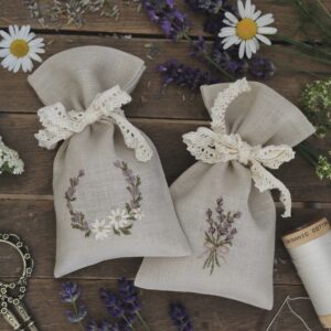 "Lavender sachets" Stickvorlage und Nähanleitung