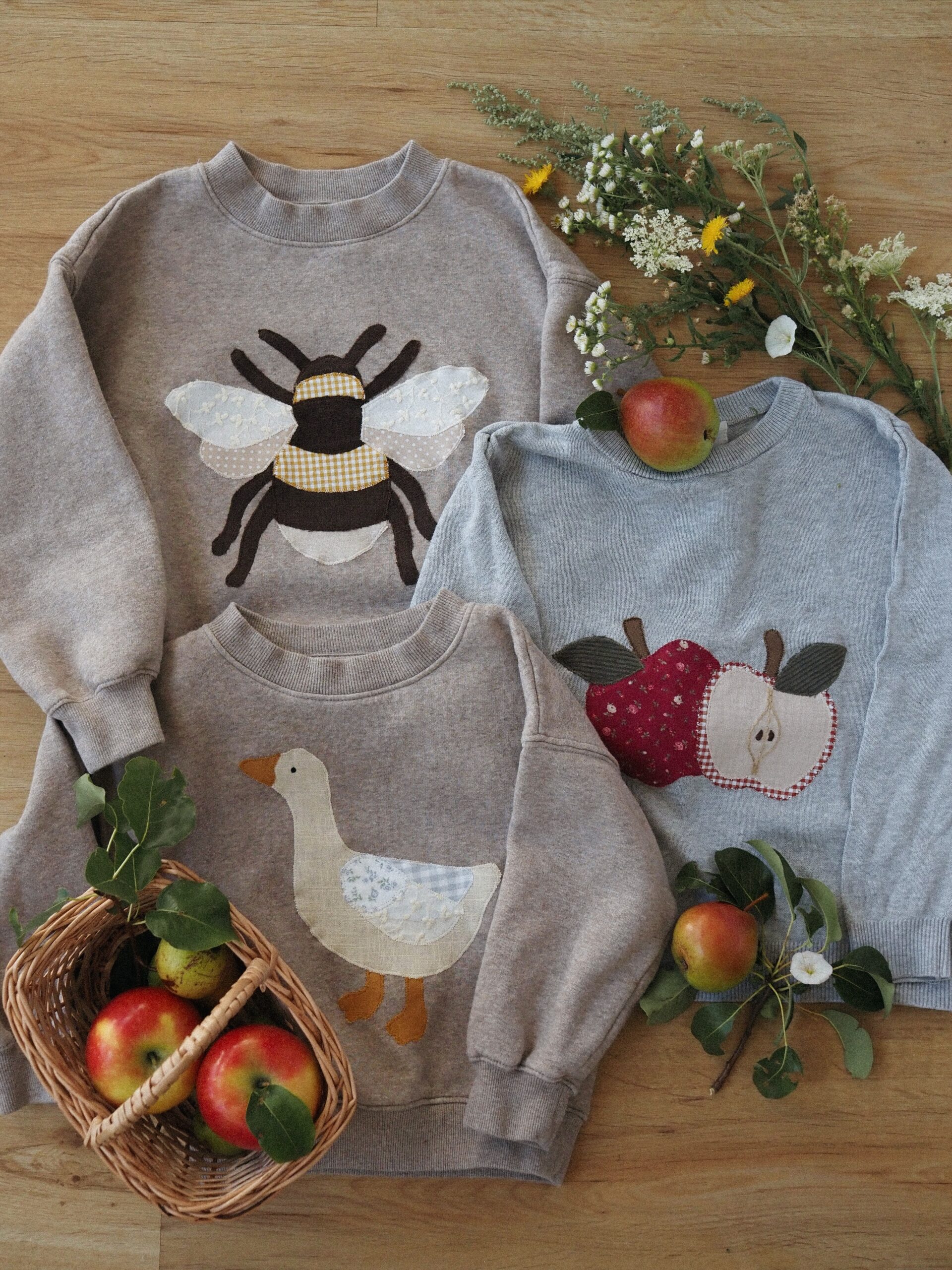 "Little Orchard" Applikationsvorlagen 3er-Set